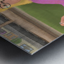 Au restaurant entre amis Metal print