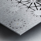 Abstract Black and White Stars Design Metal print