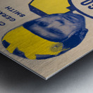 1960 Michigan vs. Northwestern Football Ticket Art Metal print