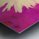 Abstract Vibrant Yellow Daisy Flower  Metal print