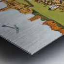 Vintage Missouri Football Gameday in Columbia Metal print