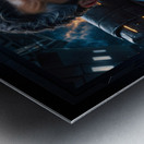 Dr. Khalid Zaman Of The Krelimous Fascinating AI Concept Art by Xzendor7 Metal print