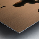 early 1900s basketball player art row1 Metal print