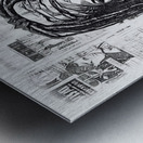 African Goddess Pencil Sketch 2024 06 26 13 47 06 Metal print