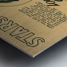 Lou Gehrig Cartoon Art Metal print