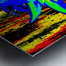 Abstract  Bright Colourful Trio of Lilies Metal print