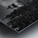 Owls Head Light Over Rocky Cliffs in Midcoast Maine - B&W Metal print