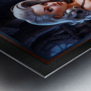 I Know Something About Chemistry Says A Captivating Sensual Pin Up Girl In Lingerie Gorgeous AI Concept Art by Xzendor7 Metal print