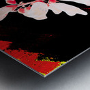 Abstract Dark Foxglove in Pink with Lilies Metal print