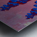 Abstract Vibrant Foxgloves on an Abstract Background Metal print