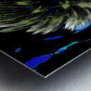 Coolest Abstract Swirling Woodland Flower  Metal print