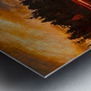 Ox Bow Bend and Mt Moran at Sunset Metal print