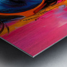 3D View- Girl Colorful Metal print