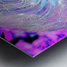 Abstract Swirling Dynamic Dandelion Metal print