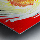  Abstract Swirling Daisy Flower Metal print