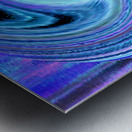 Abstract Swirling Blue Lochan Water Reflections  Metal print