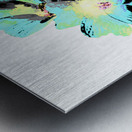   Abstract Contrasting Marshmallow Flowers Metal print