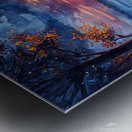 The Bench at the Citys Edge Metal print