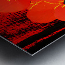  Abstract Red Pansy Bouquet  Metal print