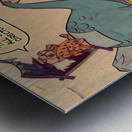 1963 Fred Flintstone Supervising at Work Metal print