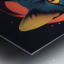 Beautiful black cat Metal print