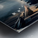 Rainy Night in the City Metal print