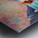   the Sea boats - Mountain Metal print