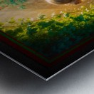 The Chaste Susanna Bathing In A Secluded Garden Mesmerizing AI Concept Art by Xzendor7 Metal print