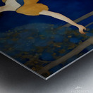 Beautiful Art Nouveau Woman in the Forest Painting Metal print