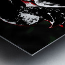 Abstract Impressions of a Rose  Metal print