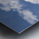 Blue Sky and White Clouds  Metal print