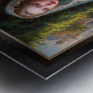 Elegant 18th Century Lady With A Veil Baroness Sophie-Marie Allemand Captivating AI Concept Art by Xzendor7 Metal print