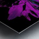 Abstract Cool Dark Daisy Metal print