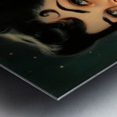 Enchanting Vintage Halloween Witch Art Print - Retro Gothic Metal print