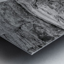 Delicate Arch Narrow Path Grayscale Metal print