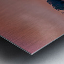 Low Country Shrimper Fog Sunset Metal print