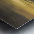 Etretat Normandy Beach Cliffs Arch and Historic Church Metal print