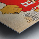 1961 Texas A&M vs. Houston Football Program Cover Art Metal print