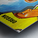 1963 oregon oregon state football cover art Metal print