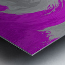 Abstract  Vivid Swirling Melting Forest  Metal print