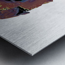 Abstract Dramatic  Rose Metal print