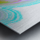 Abstract Cool Pastel Swirl Metal print