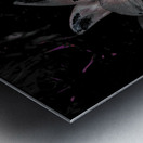 Abstract Dark Moody Lilies Metal print