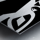 Geometric Wildlife Giraffe Portrait Metal print