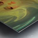 Beautiful Abstract Anime Style Woman Basking in the Light Metal print