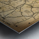 1916 nyc newark map Metal print