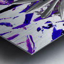 Cool Abstract Grey Daisy Metal print