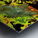 Bright Abstract Dandelion Clock Metal print