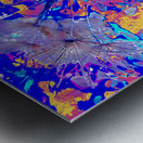 Vibrant Abstract Dandelion Seeds   Metal print