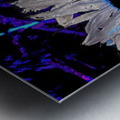 Abstract Daises Duo on an Abstract Background  Metal print